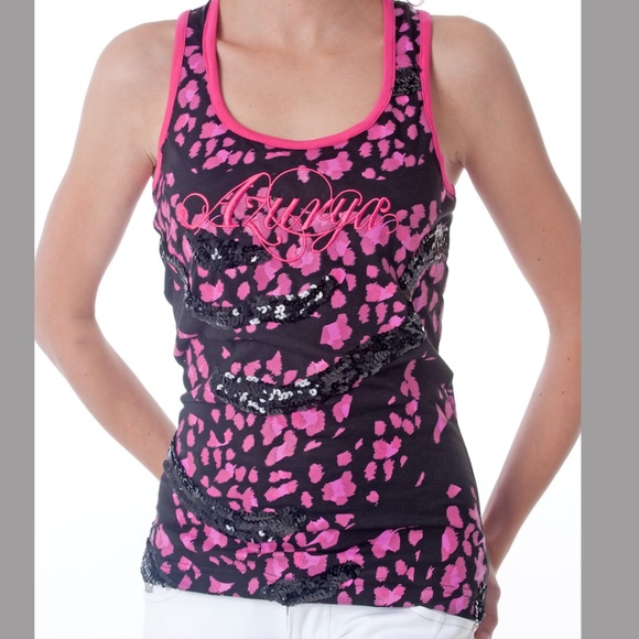 Leaopard & zebra patterns tank top combo black - Picture 2 of 4
